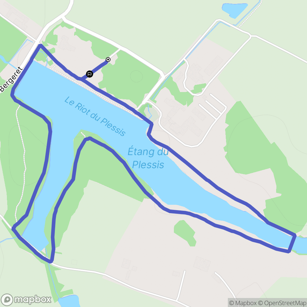 La Ferrière : carte du parcours de randonnée - France
