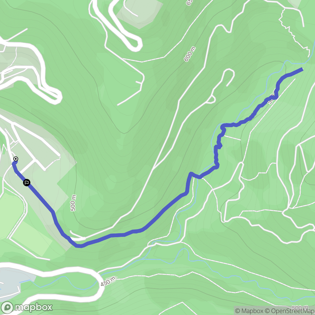 Saint-Claude : carte du parcours de randonnée - France