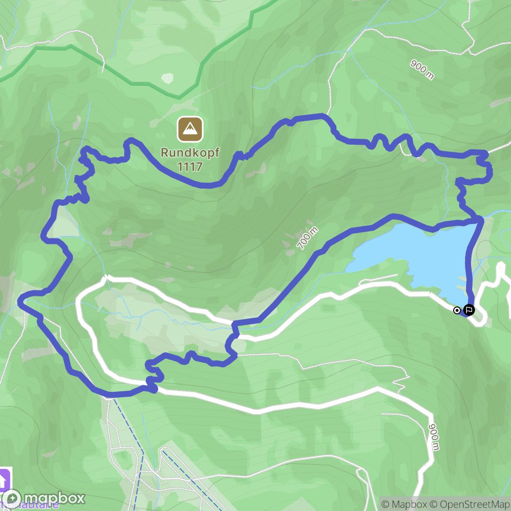 Sewen : carte du parcours de randonnée - France