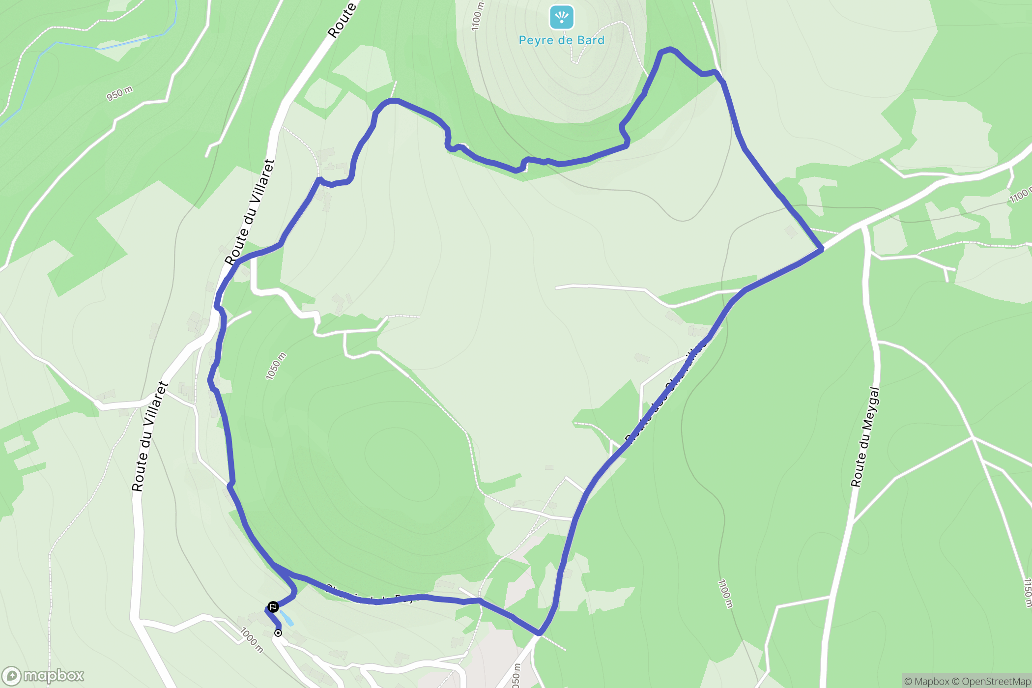 Saint-Julien-Chapteuil : carte du parcours de randonnée - France