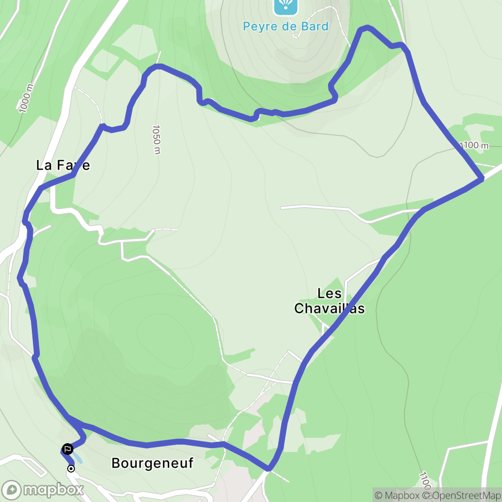 Saint-Julien-Chapteuil : carte du parcours de randonnée - France