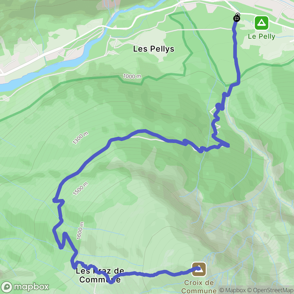 Sixt-Fer-à-Cheval : carte du parcours de randonnée - France