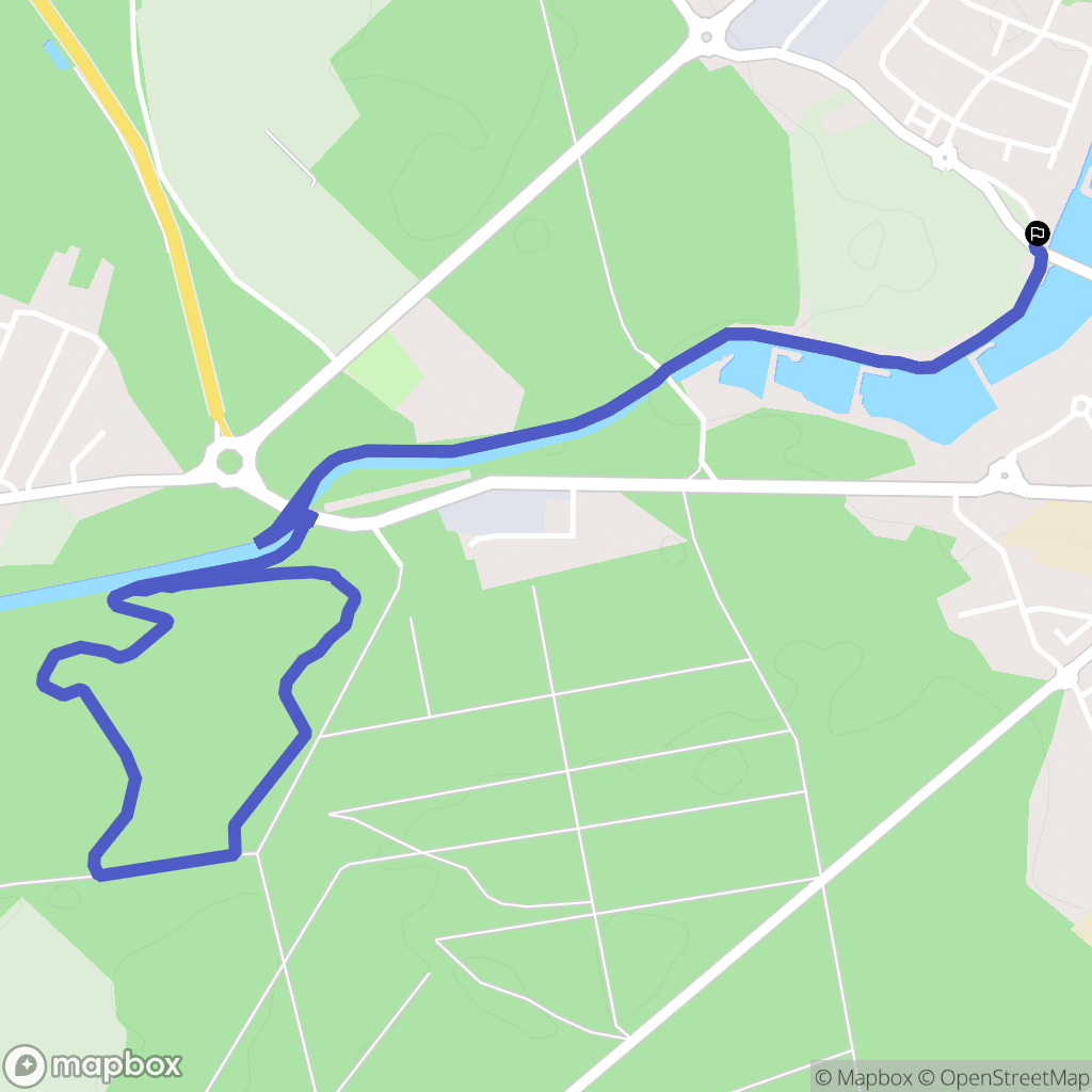 Golbey : carte du parcours de randonnée - France