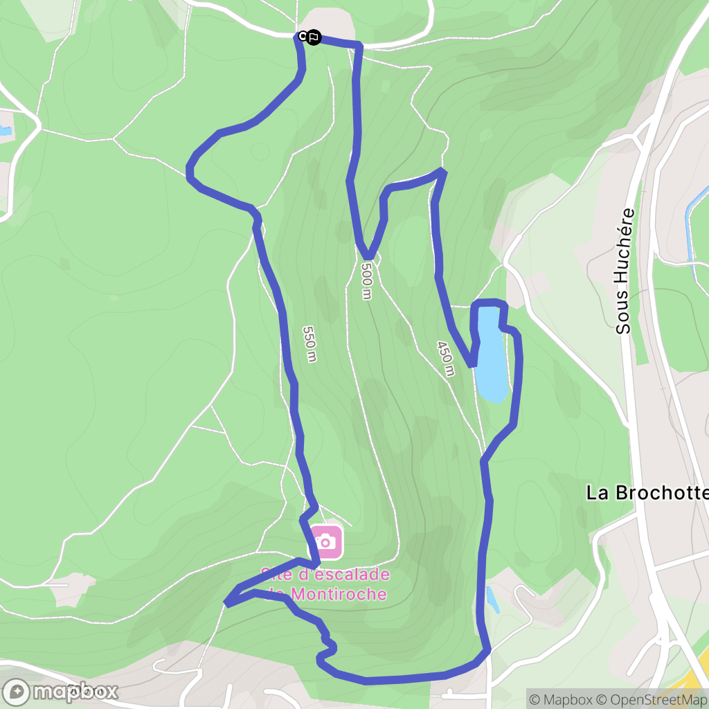 Saint-Nabord : carte du parcours de randonnée - France