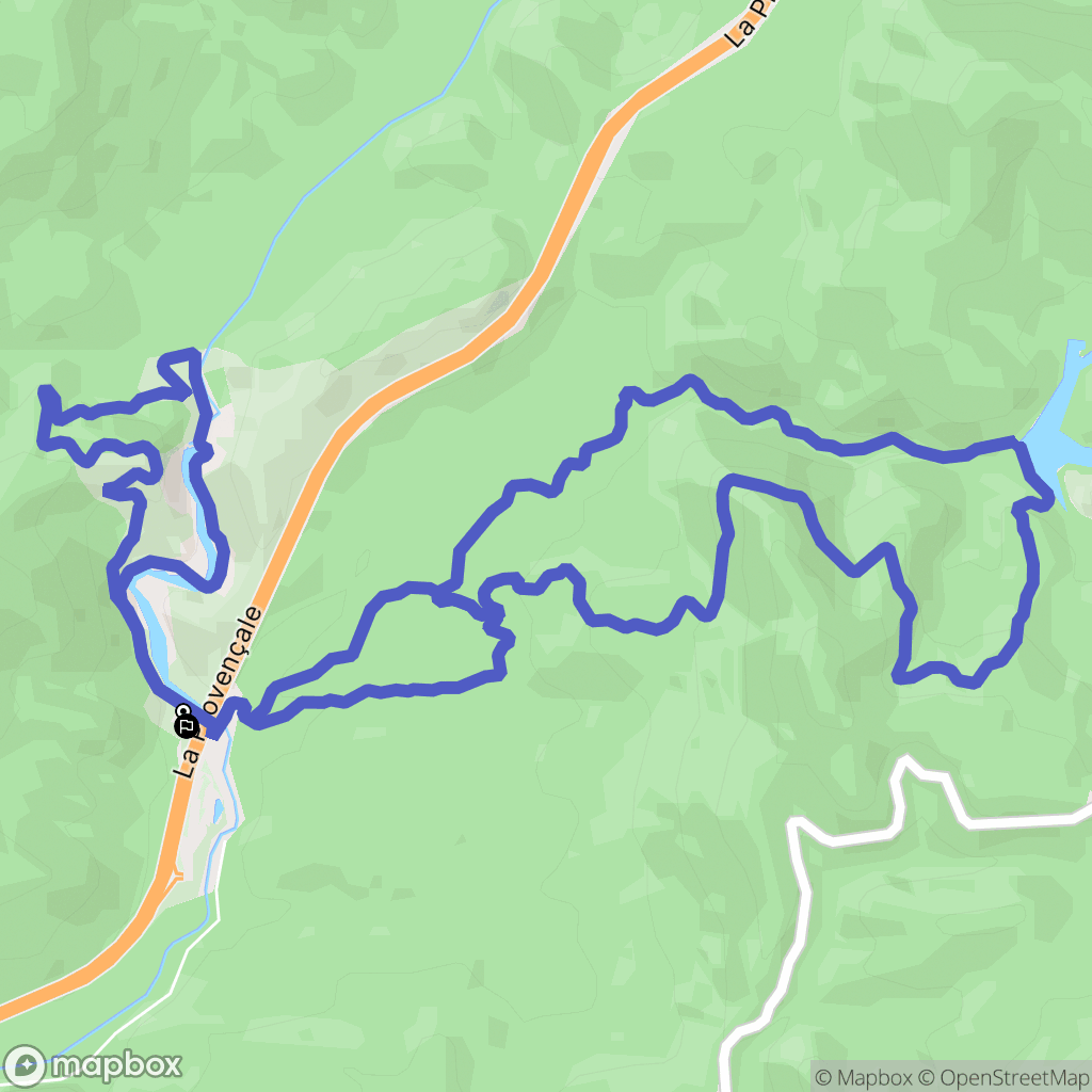 Fréjus : carte du parcours de randonnée - France