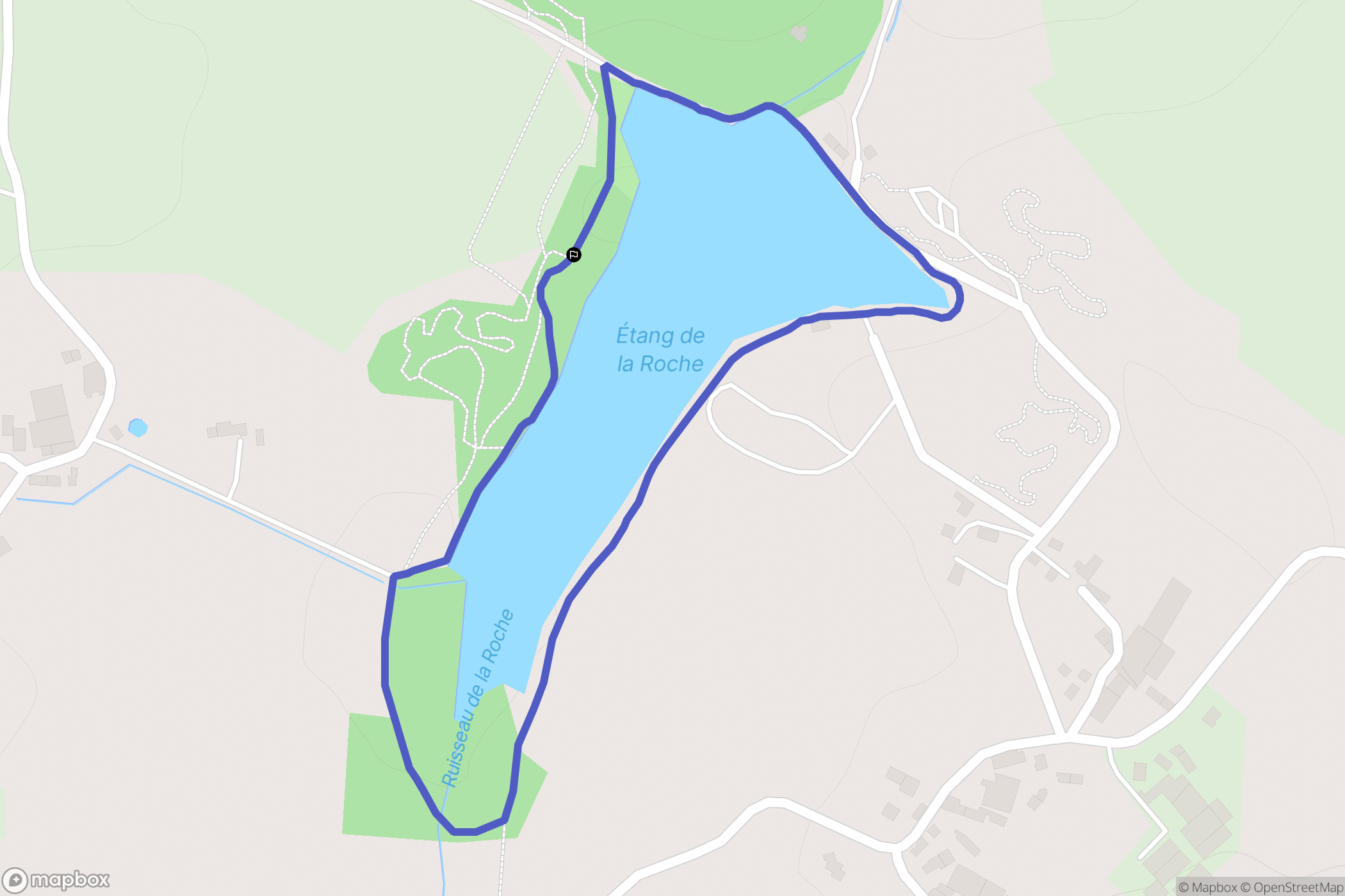 Marsac-sur-Don : carte du parcours de randonnée - France