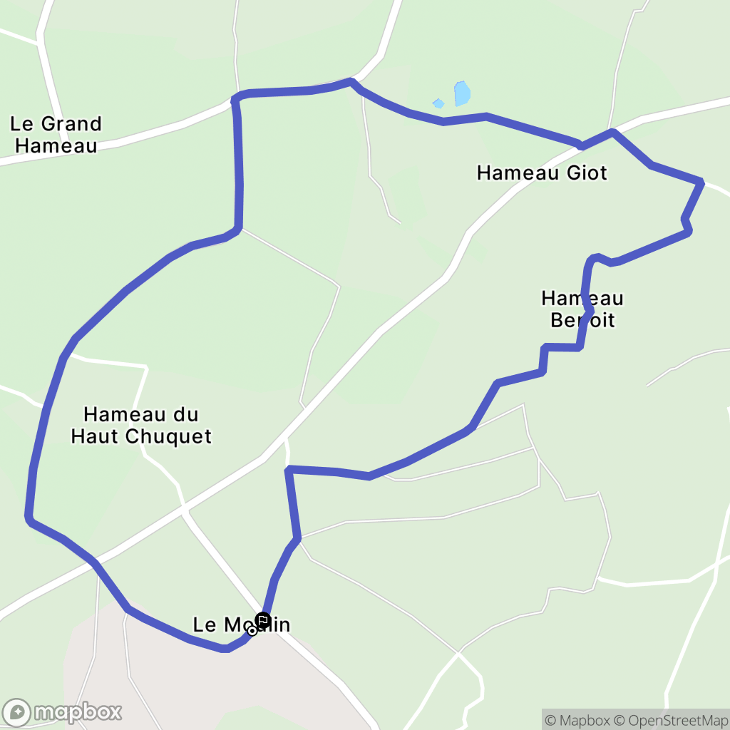 Fierville-les-Mines : carte du parcours de randonnée - France