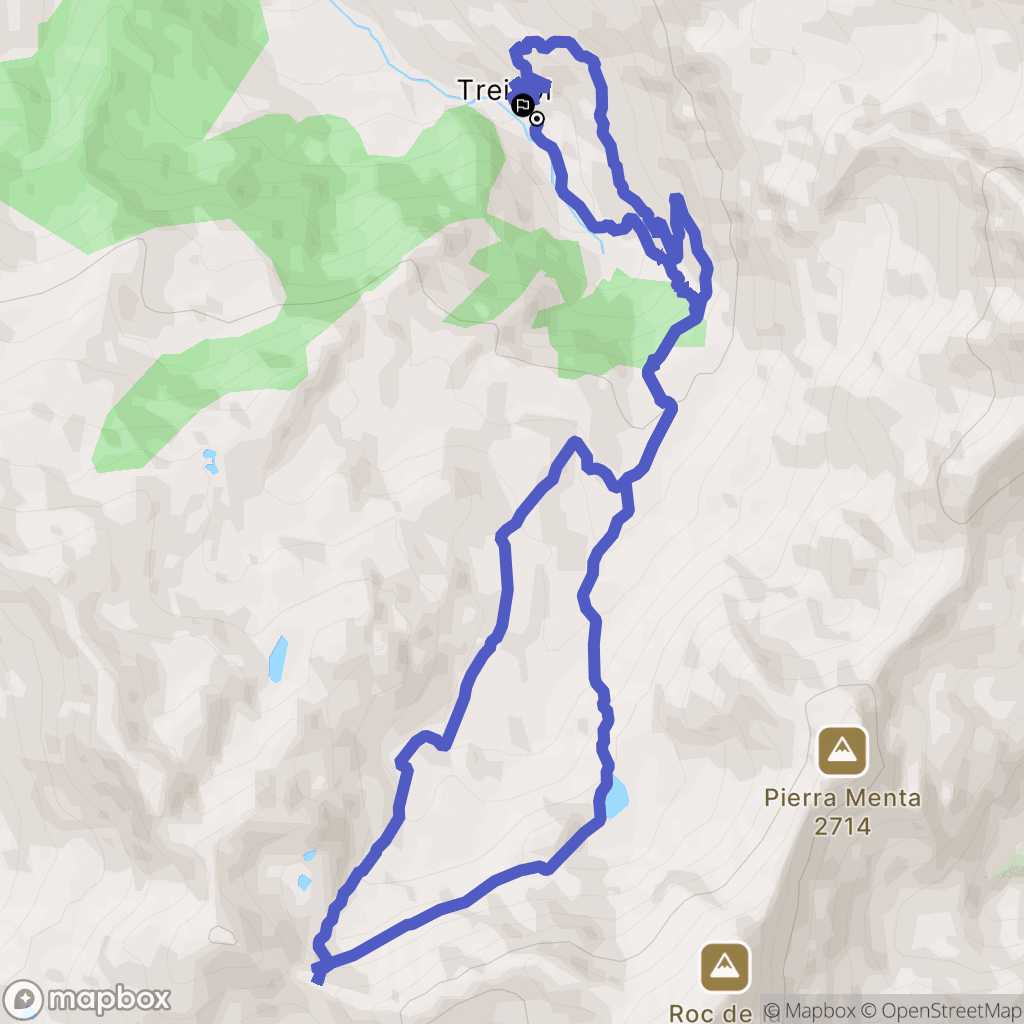 Beaufort : carte du parcours de randonnée - France
