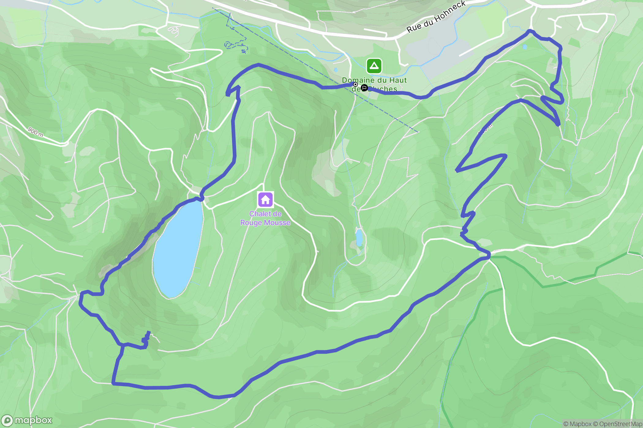 La Bresse : carte du parcours de randonnée - France