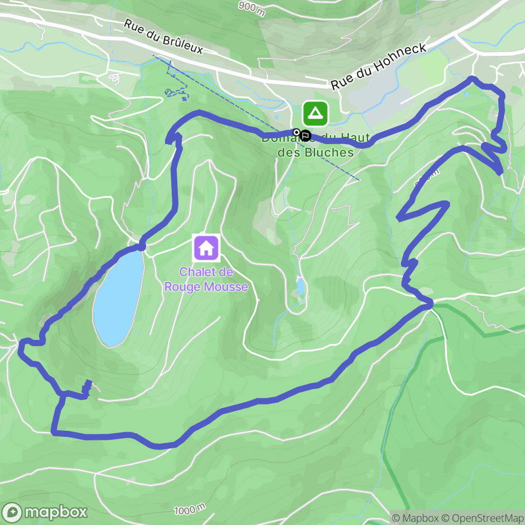 La Bresse : carte du parcours de randonnée - France