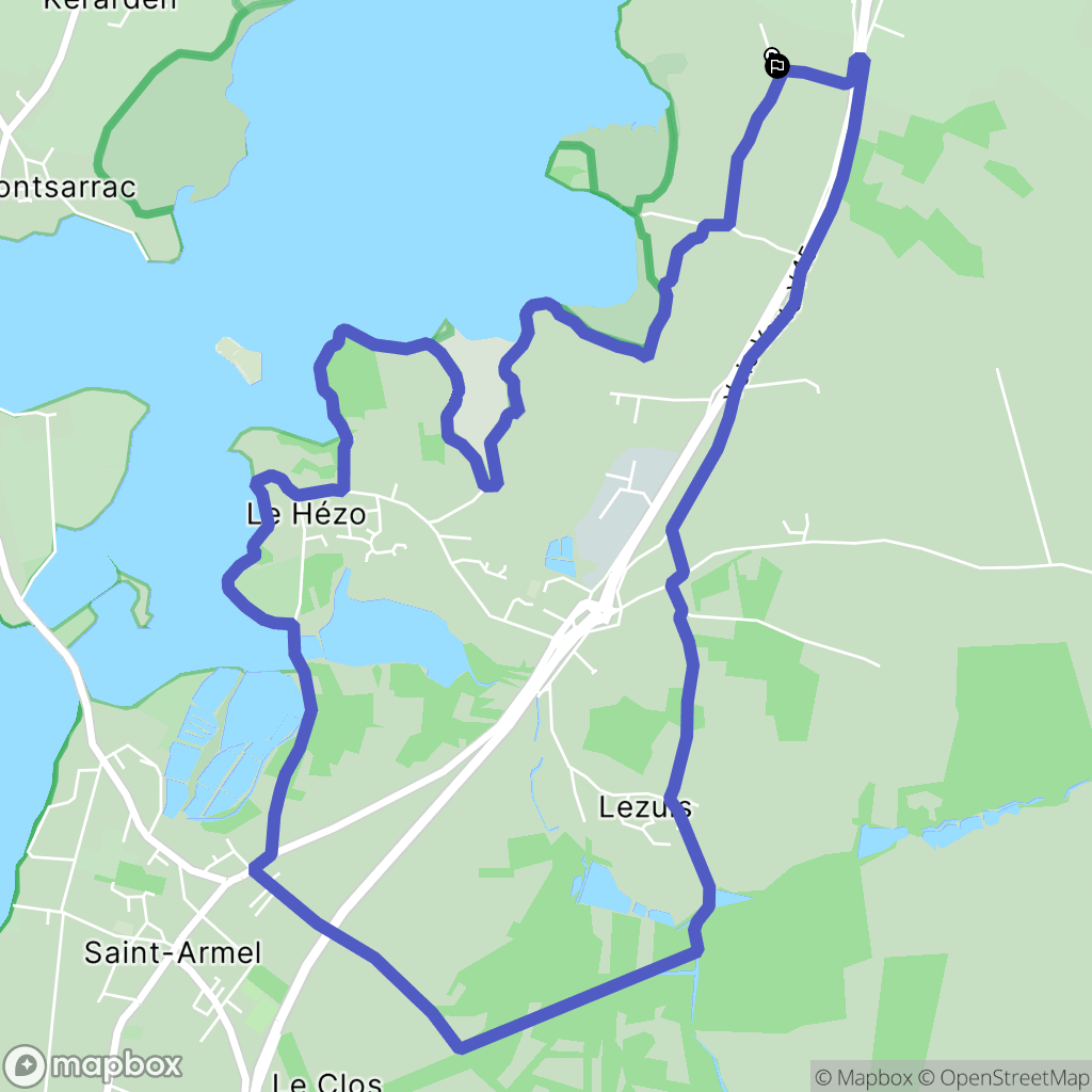 Theix-Noyalo : carte du parcours de randonnée - France