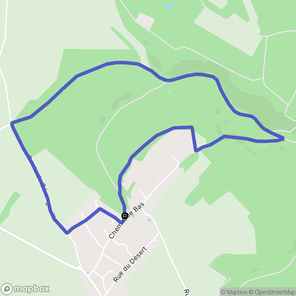 Sacquenville : carte du parcours de randonnée - France