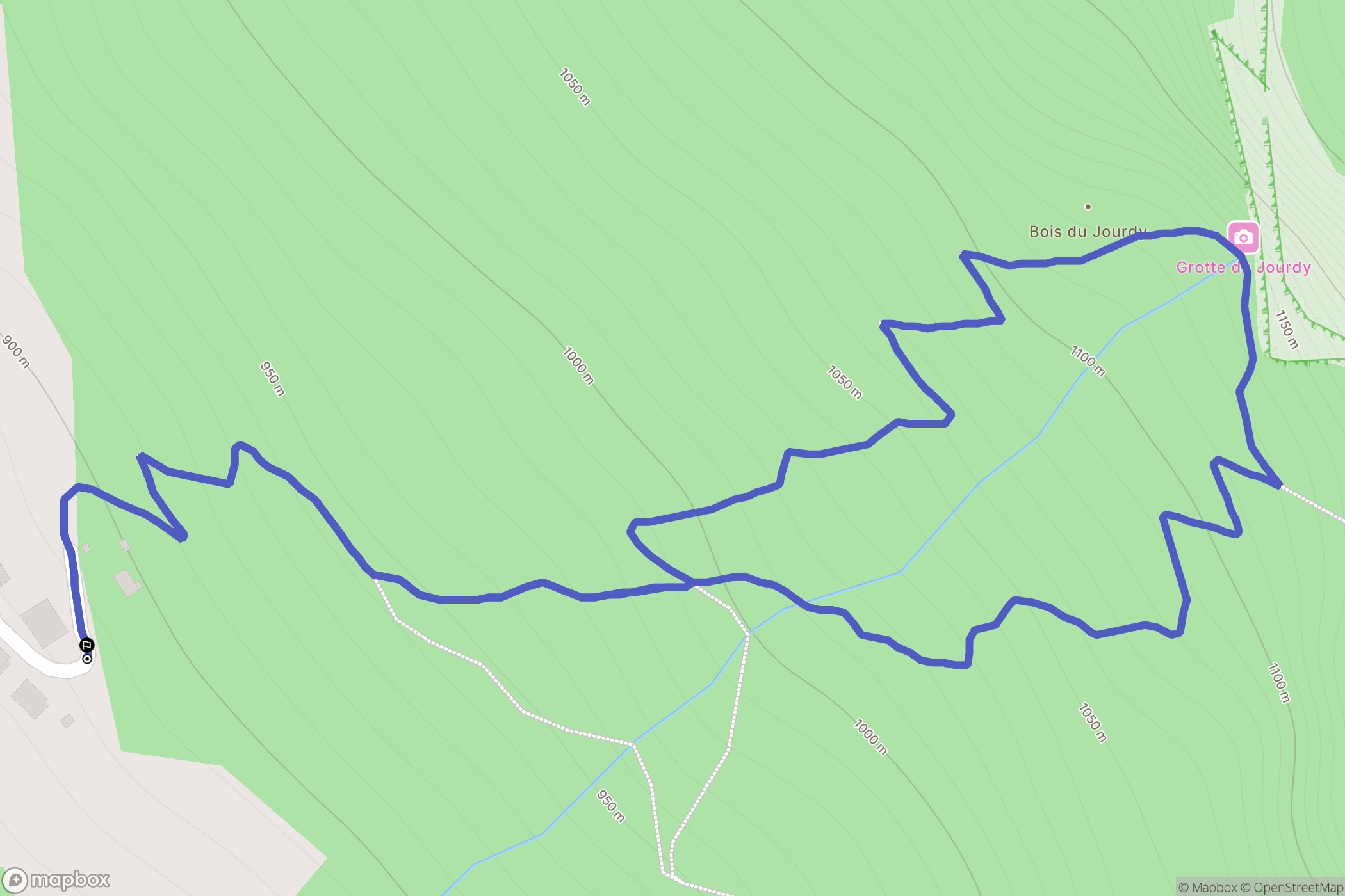 Mieussy : carte du parcours de randonnée - France
