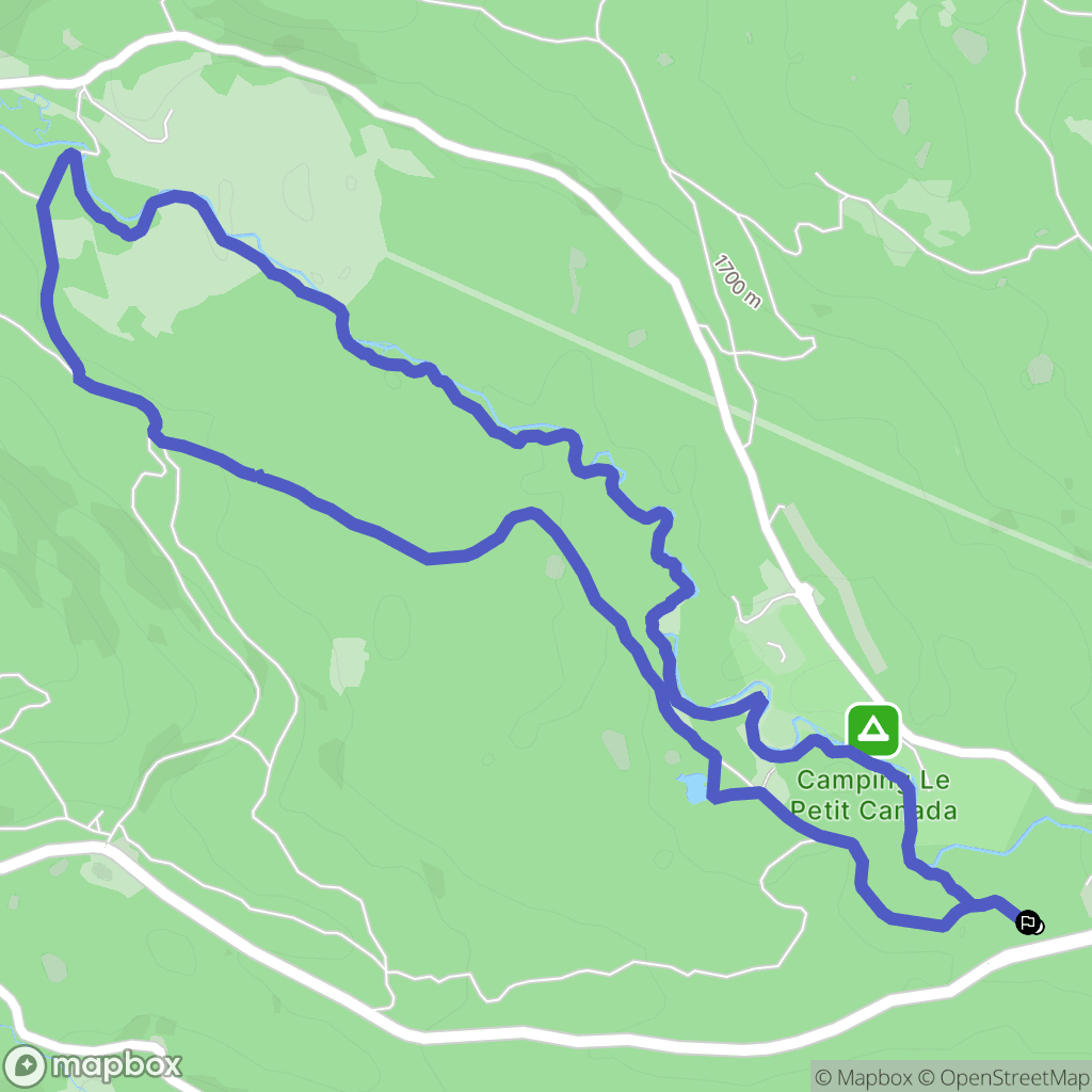 Bolquère : carte du parcours de randonnée - France