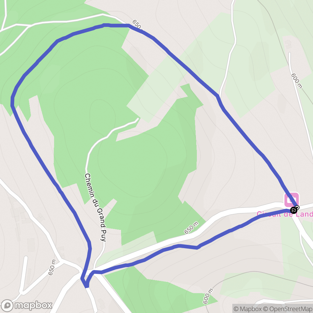 Rontalon : carte du parcours de randonnée - France