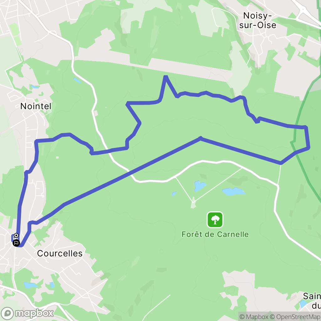 Presles : carte du parcours de randonnée - France