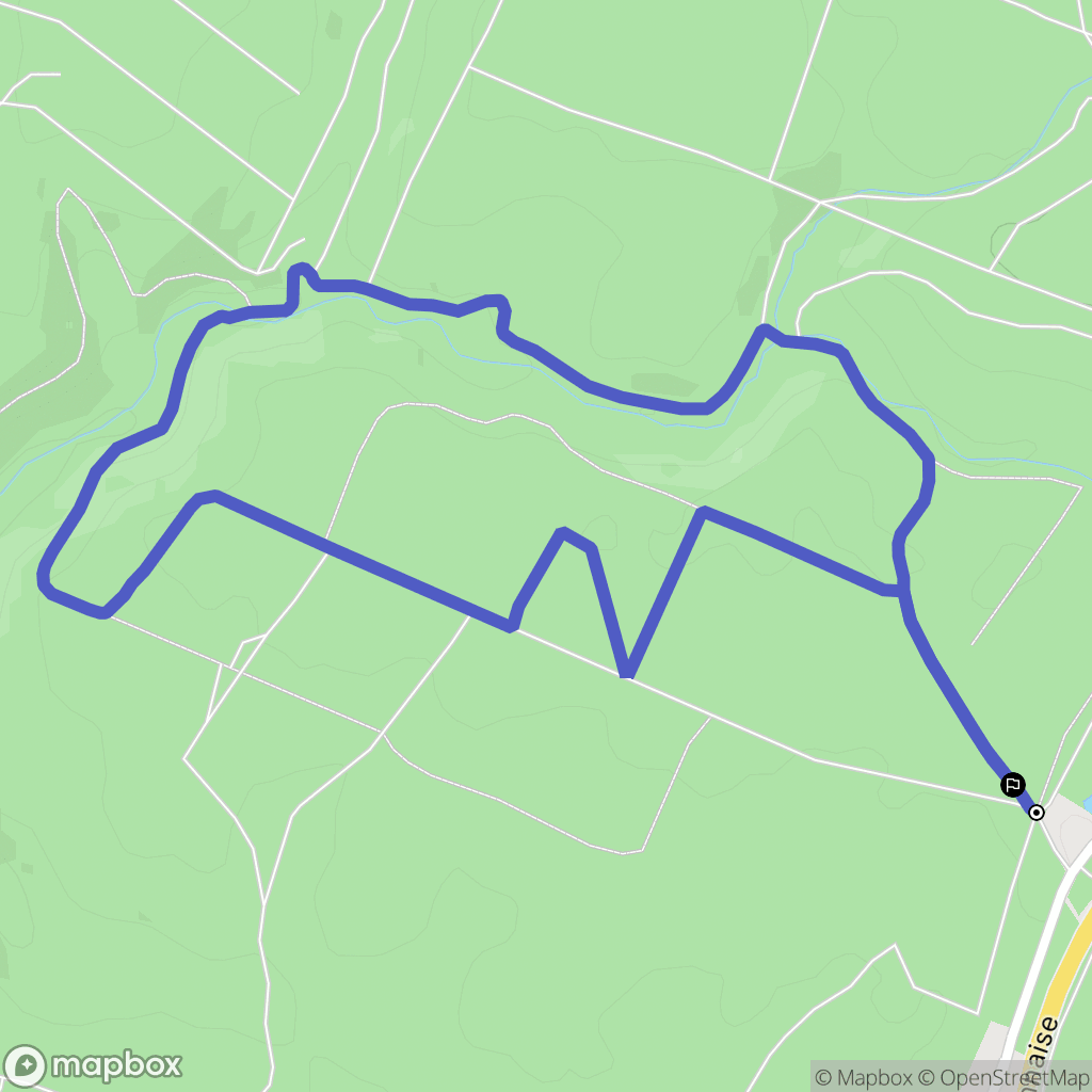 La Chapelle : carte du parcours de randonnée - France