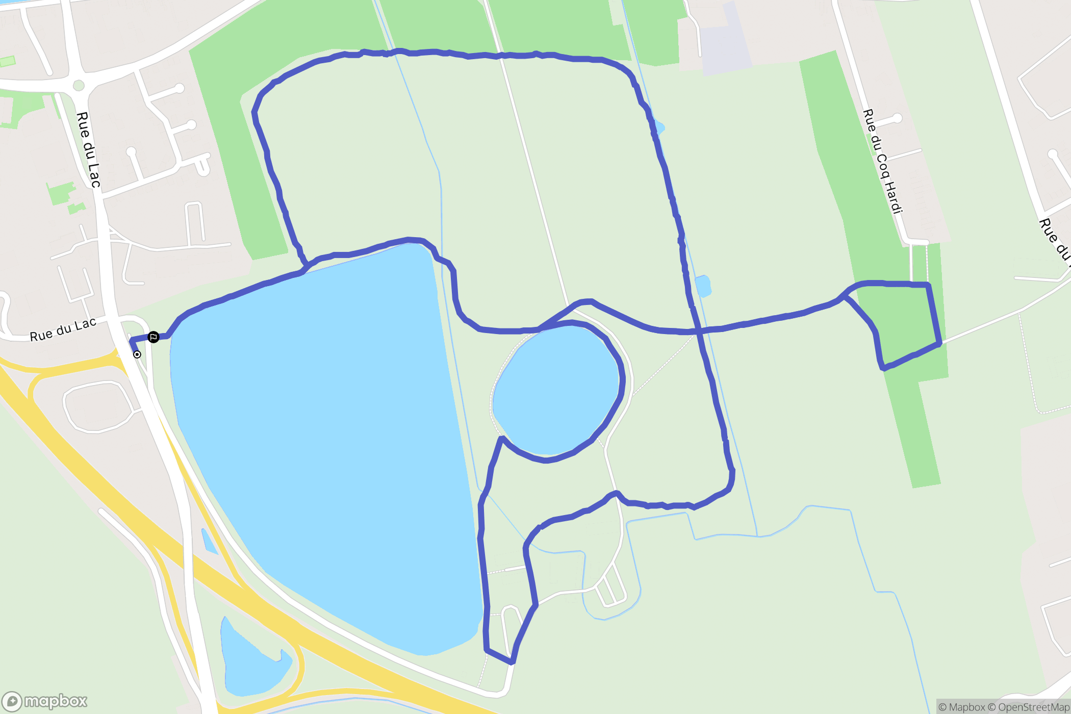 Armbouts-Cappel : carte du parcours de randonnée - France