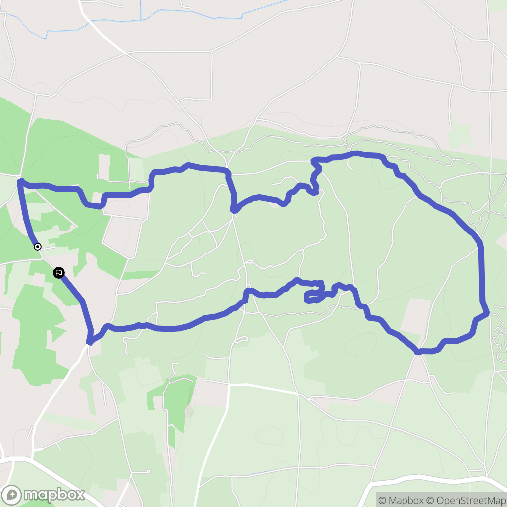 Aubais : carte du parcours de randonnée - France