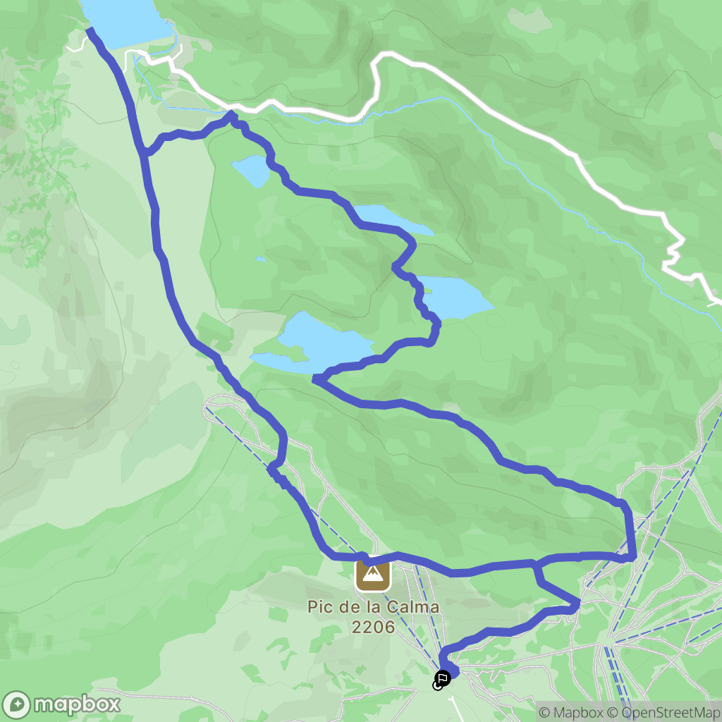 Font-Romeu-Odeillo-Via : carte du parcours de randonnée - France