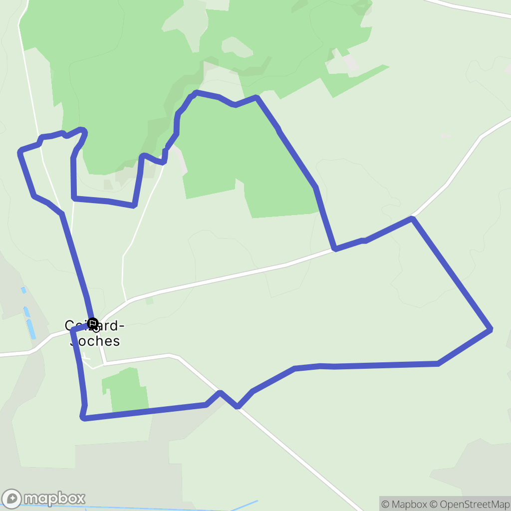 Coizard-Joches : carte du parcours de randonnée - France