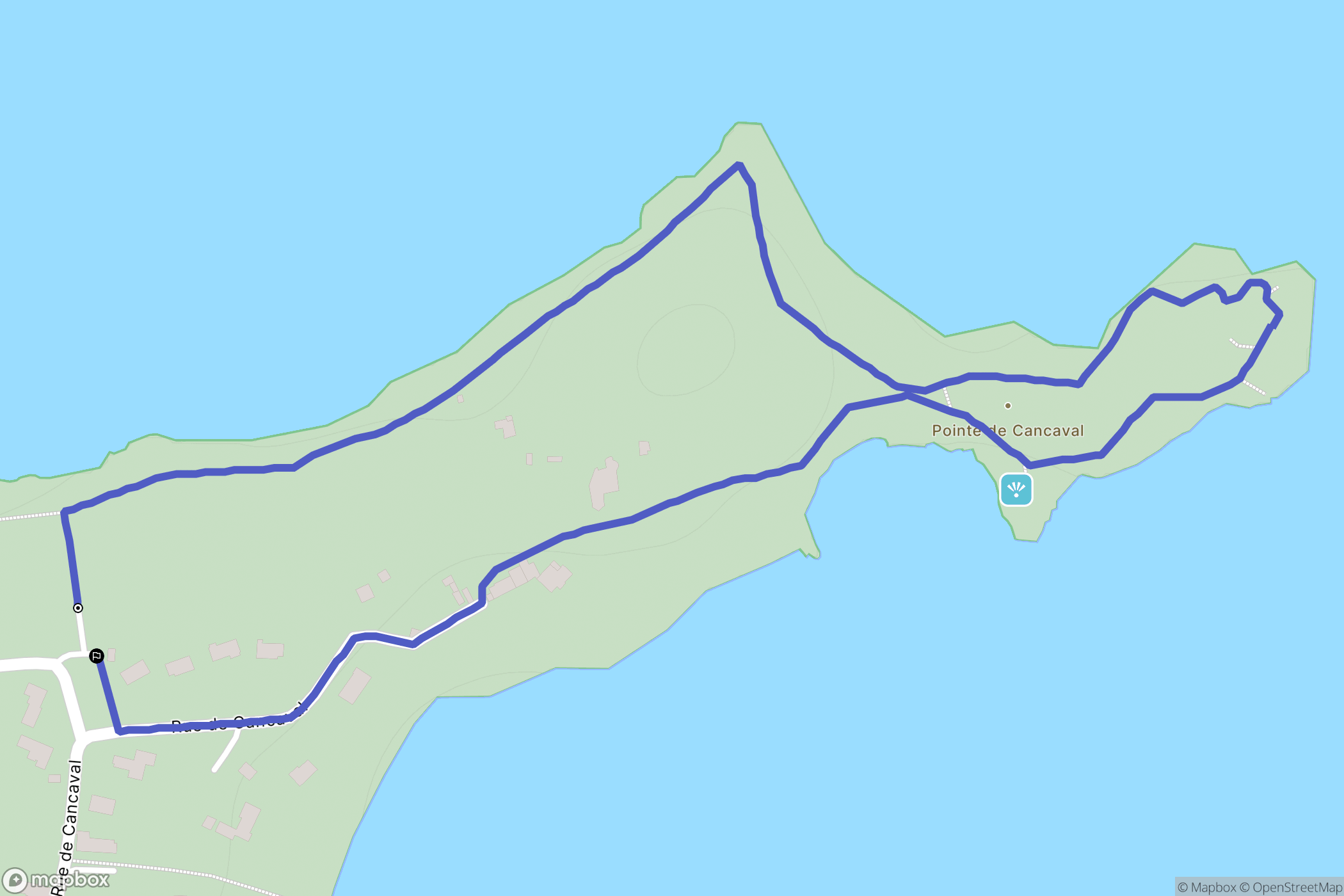 Pleurtuit : carte du parcours de randonnée - France
