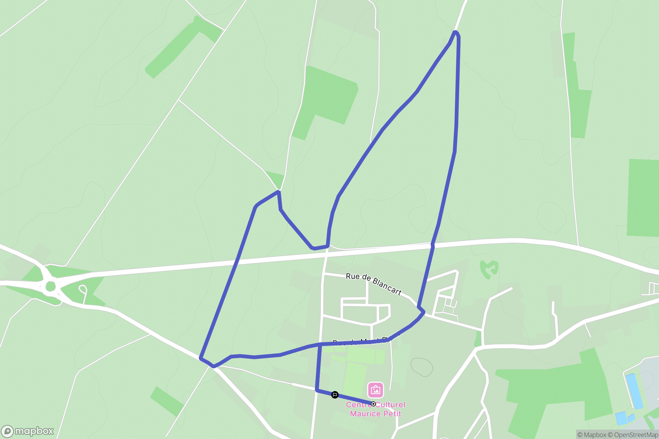 Fressenneville : carte du parcours de randonnée - France