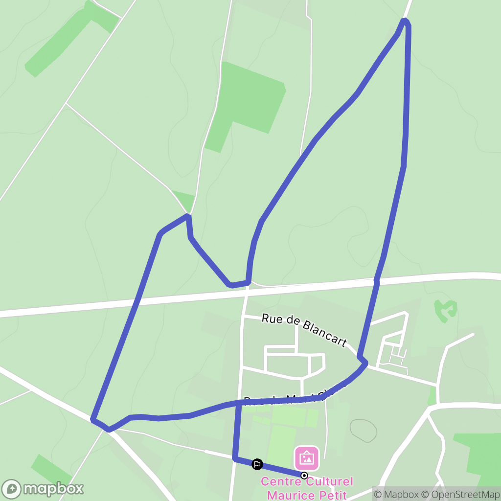 Fressenneville : carte du parcours de randonnée - France