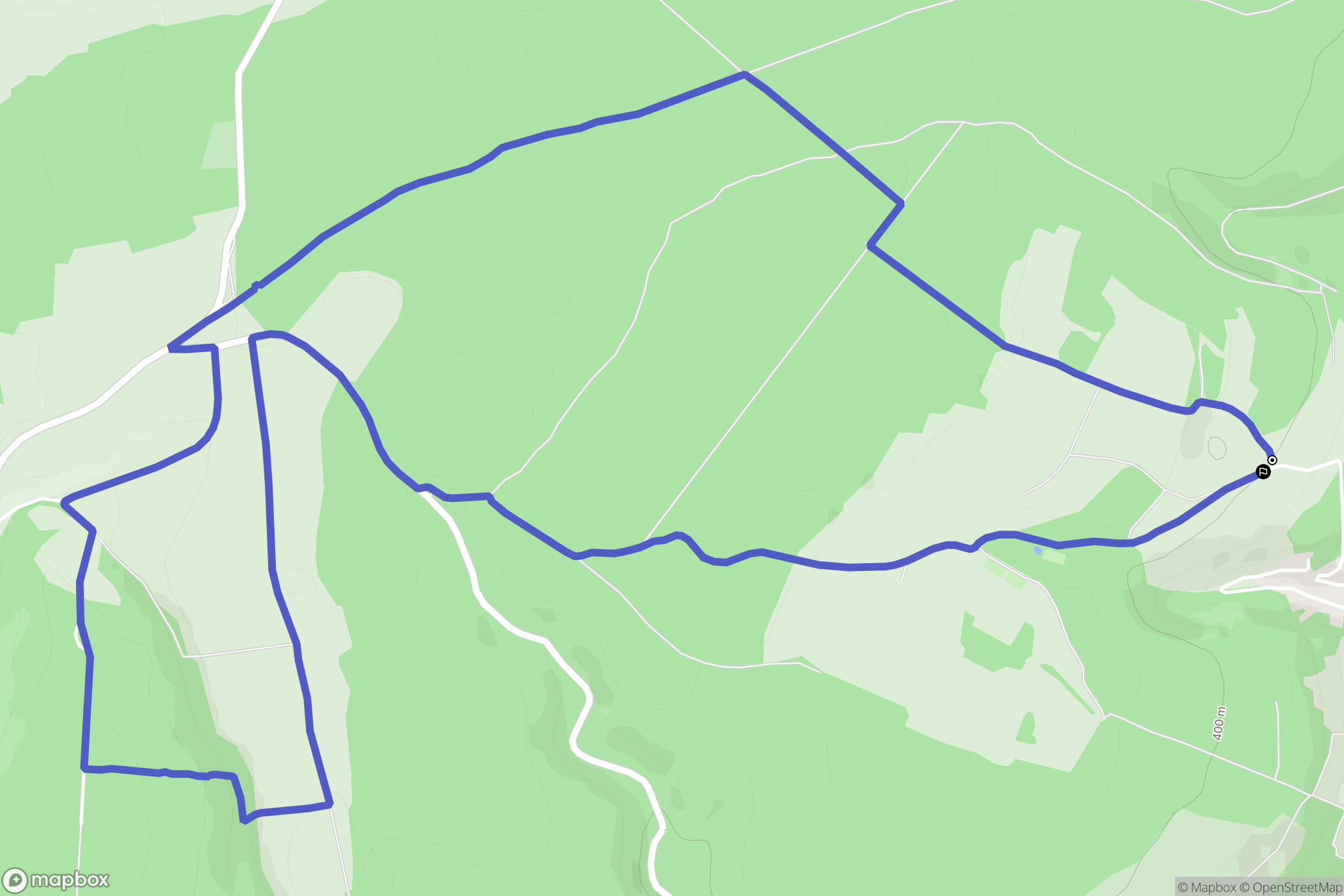 Morey-Saint-Denis : carte du parcours de randonnée - France