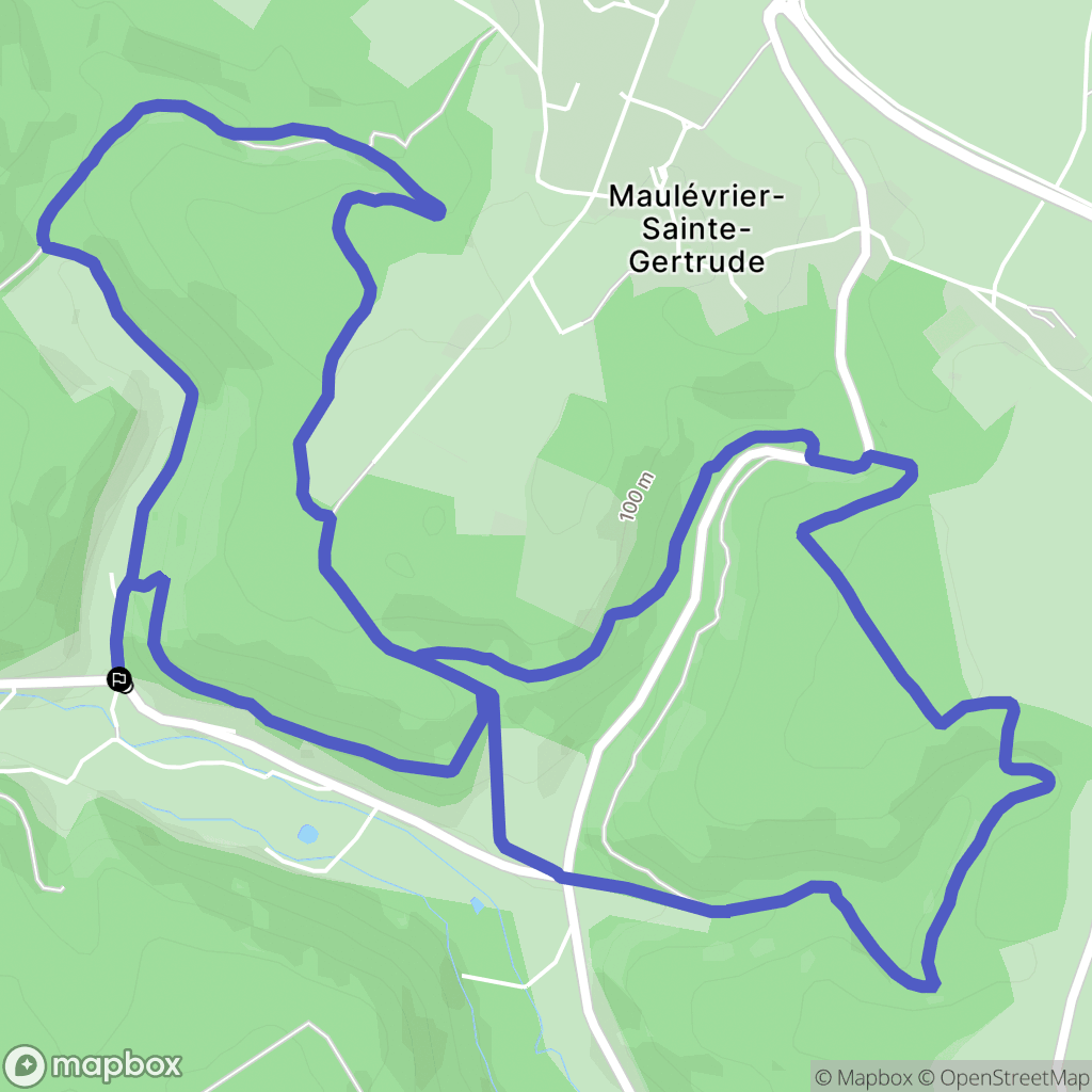 Maulévrier-Sainte-Gertrude : carte du parcours de randonnée - France