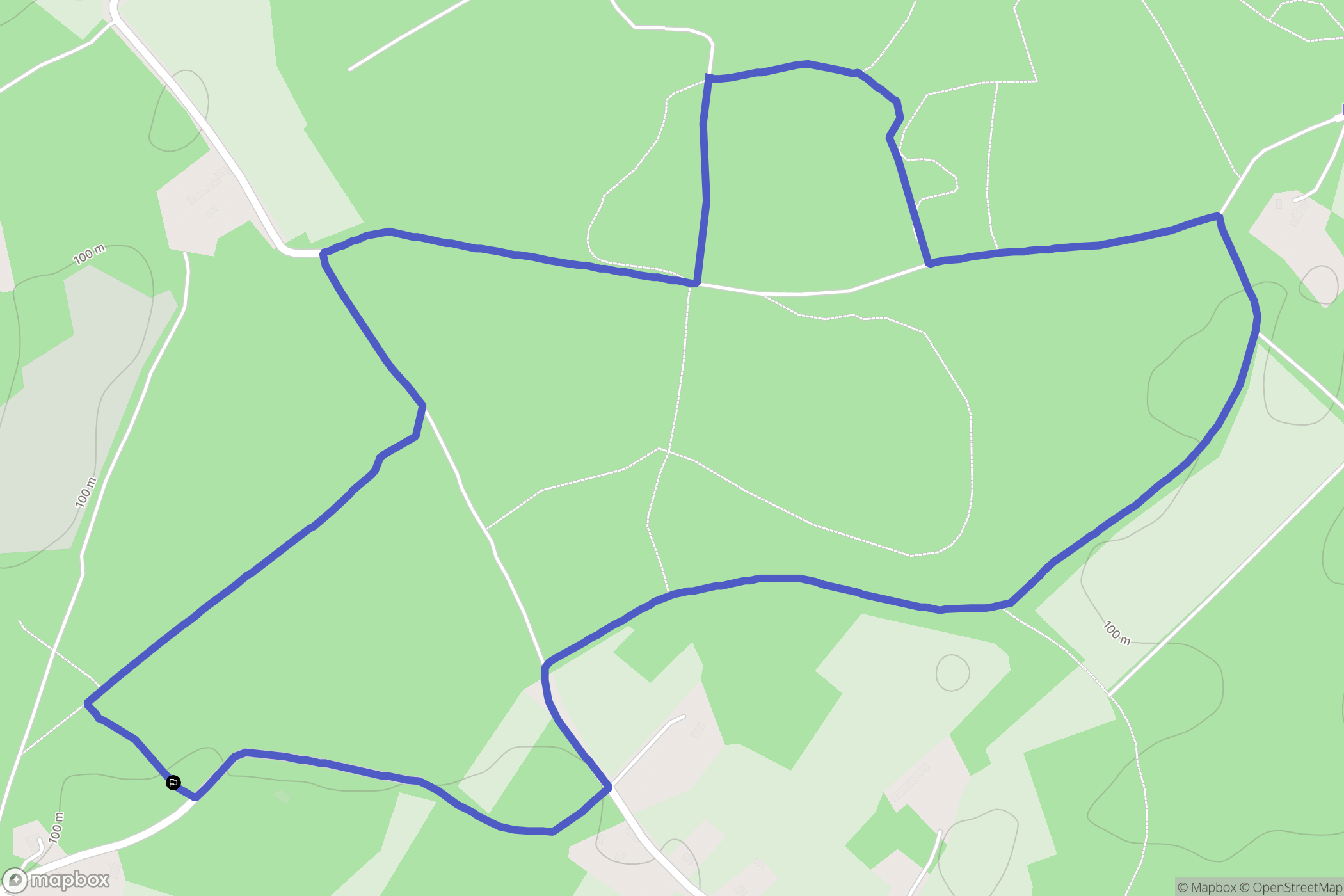 Trébeurden : carte du parcours de randonnée - France