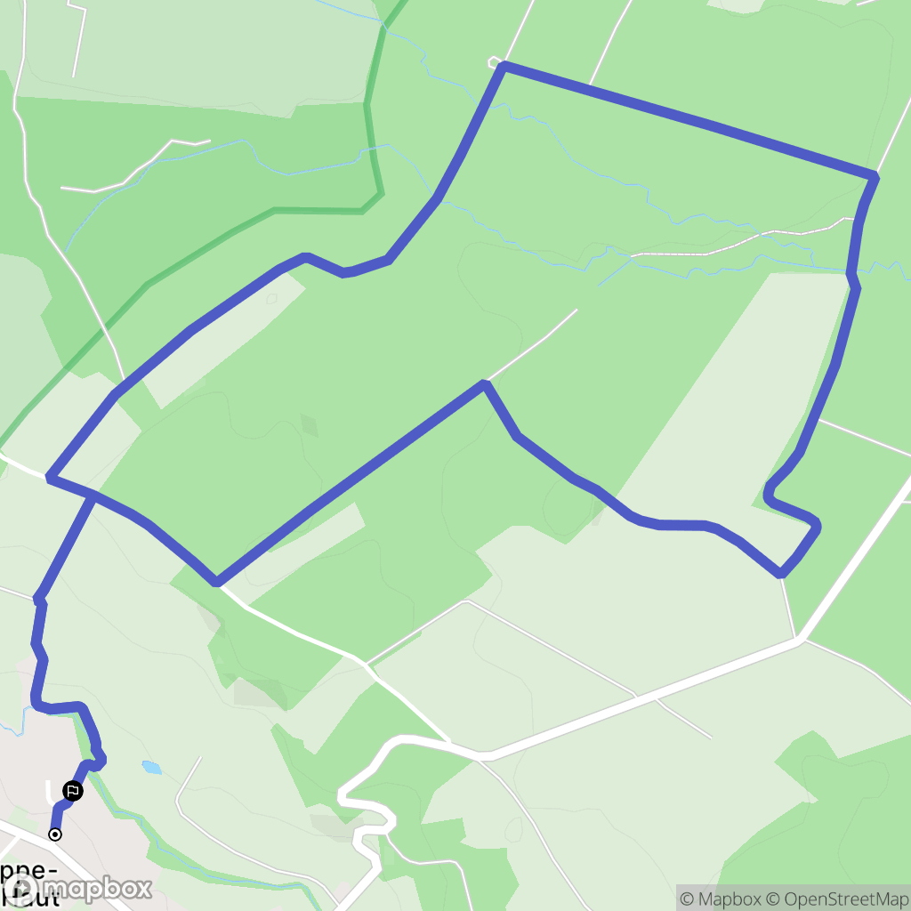 Le Haut-Soultzbach : carte du parcours de randonnée - France