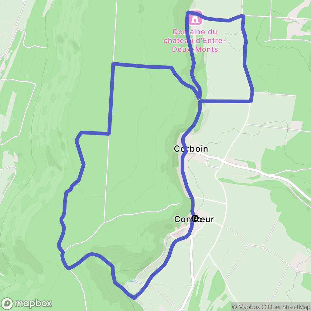 Nuits-Saint-Georges : carte du parcours de randonnée - France