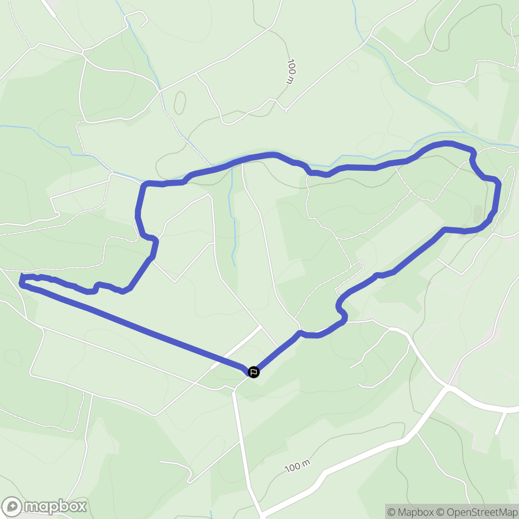 Castries : carte du parcours de randonnée - France