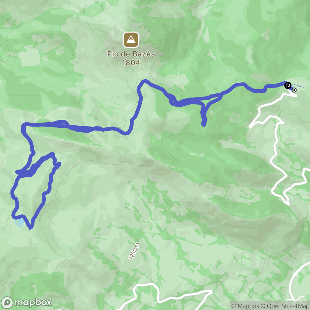 Aucun : carte du parcours de randonnée - France