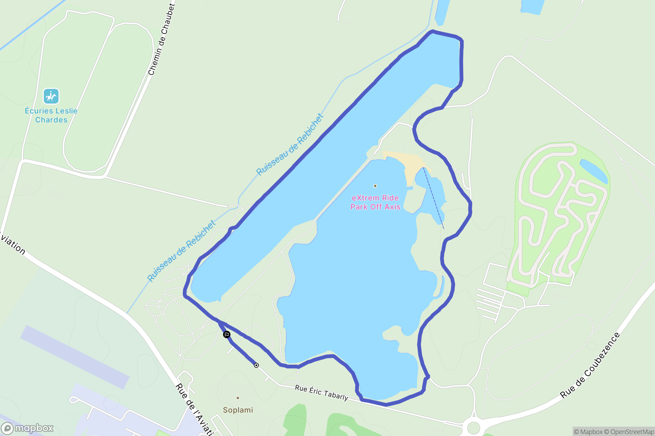 Muret : carte du parcours de randonnée - France
