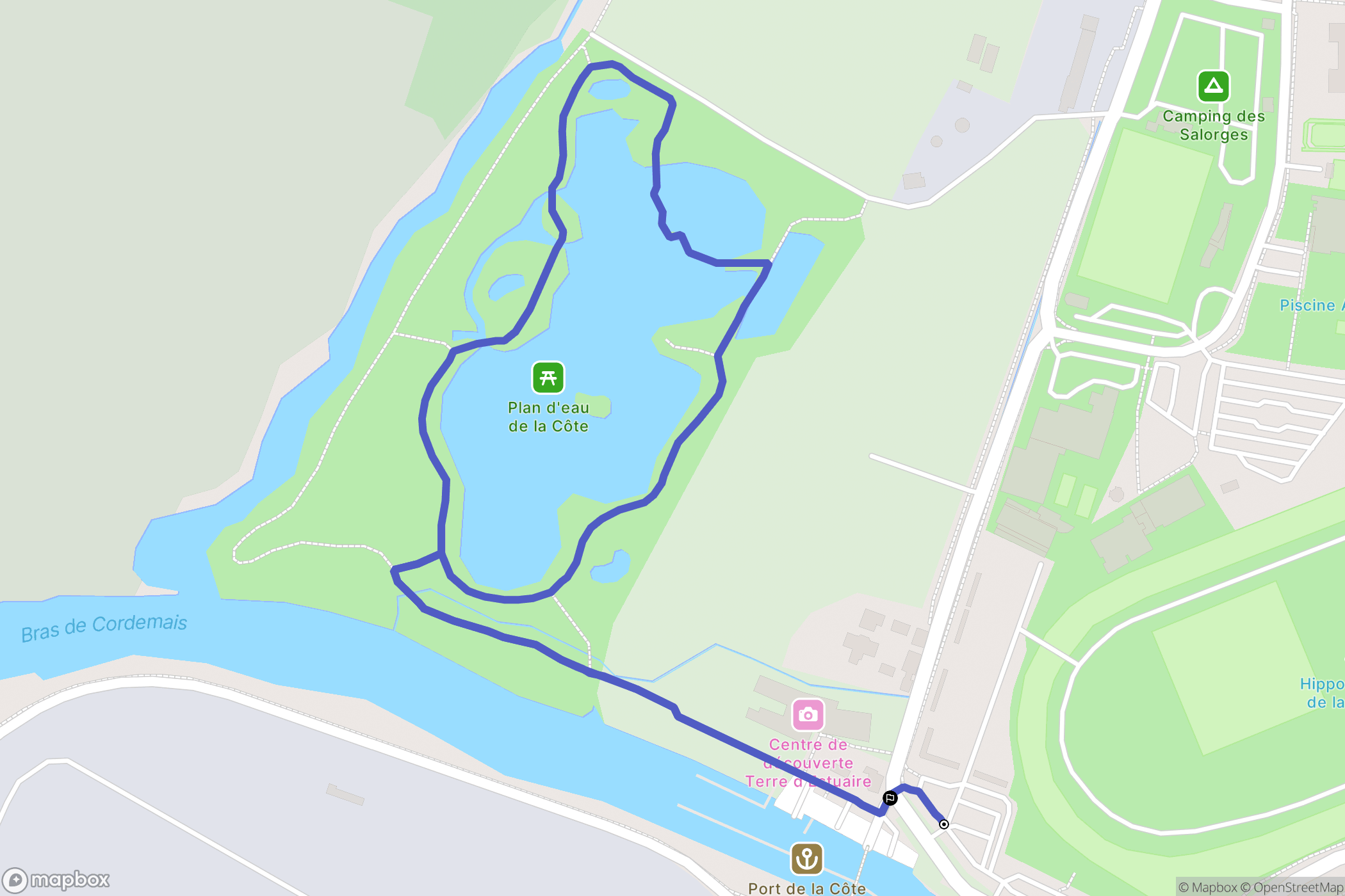 Cordemais : carte du parcours de randonnée - France