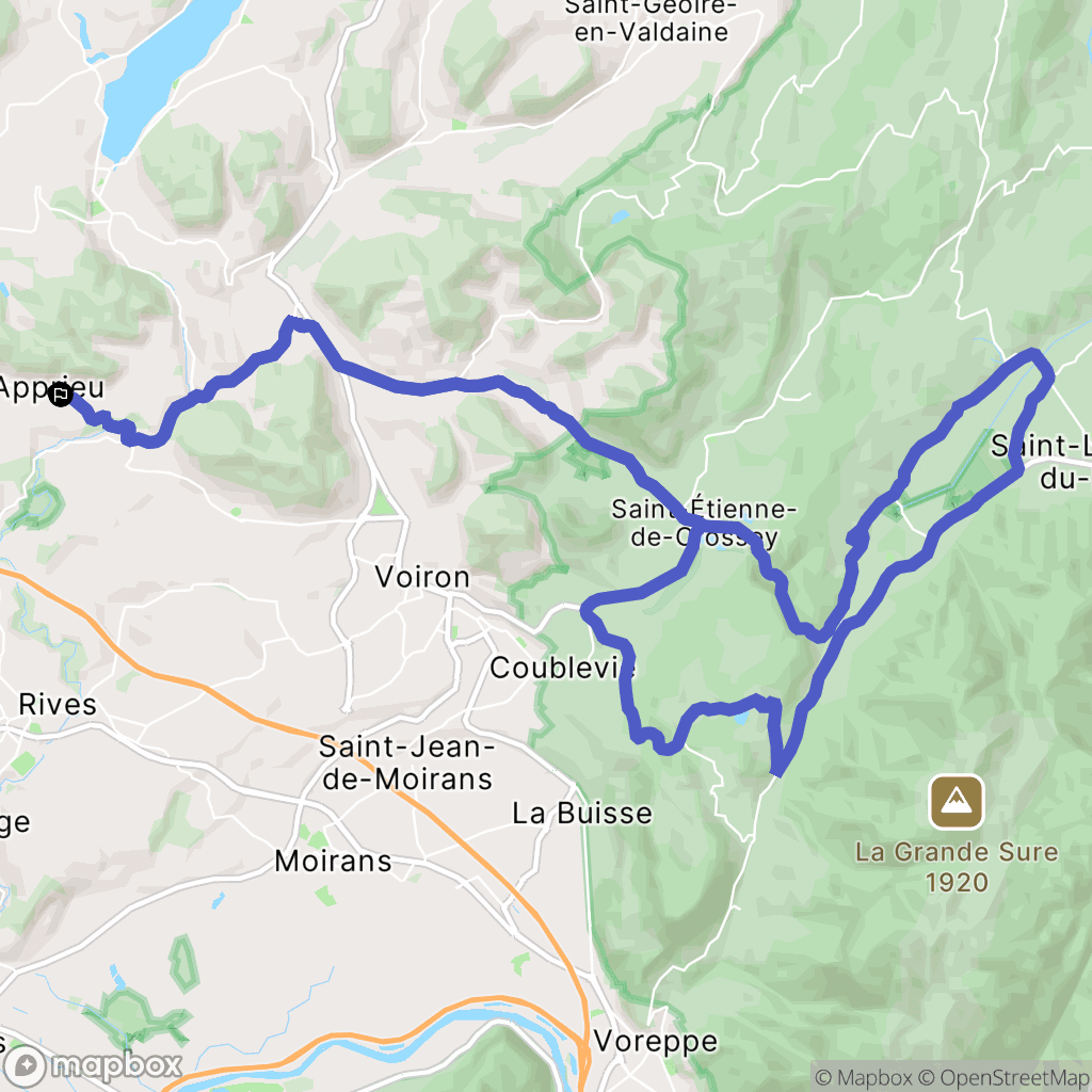 Apprieu: routekaart voor buitenactiviteiten - France