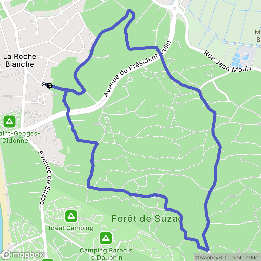 Saint-Georges-de-Didonne : carte du parcours de randonnée - France