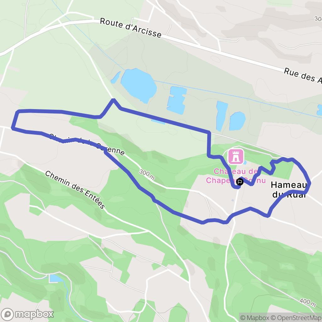 Vignieu : carte du parcours de randonnée - France