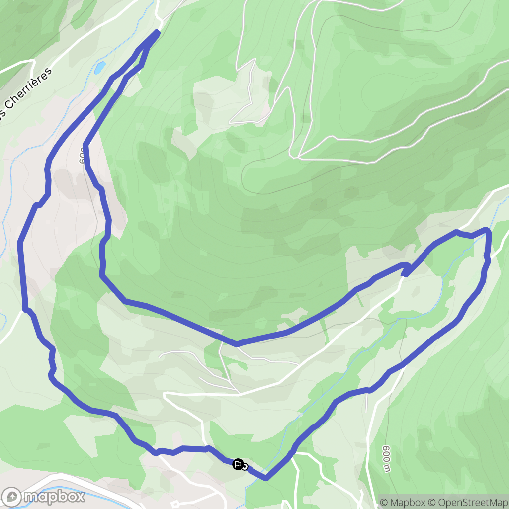 Ferdrupt : carte du parcours de randonnée - France