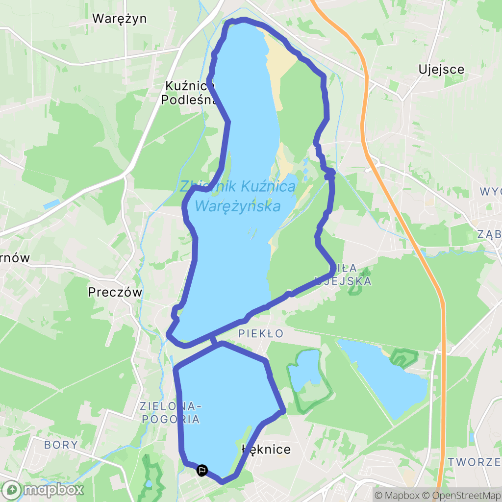 Dąbrowa Górnicza: mapa trasy - Poland