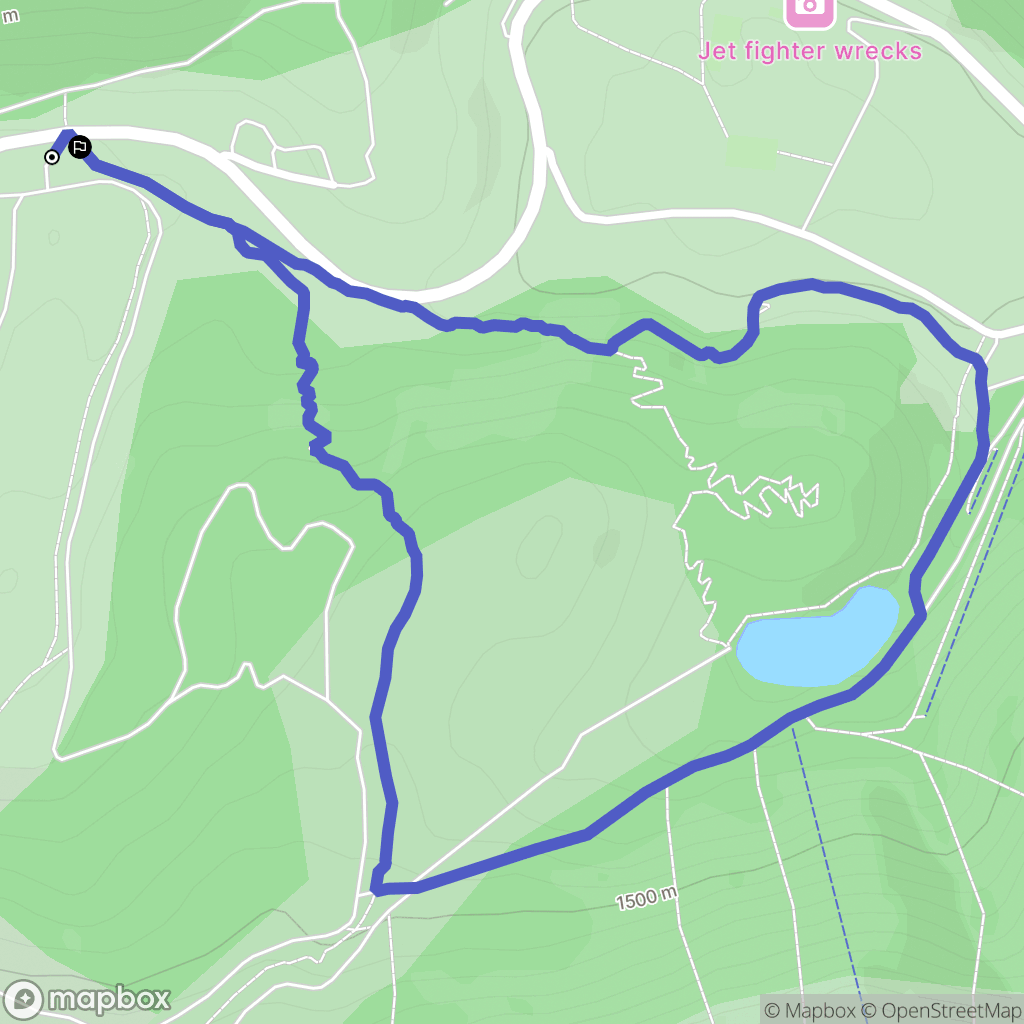 Gréolières : carte du parcours de randonnée - France