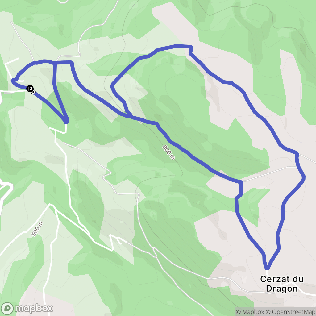 Saint-Ilpize : carte du parcours de randonnée - France