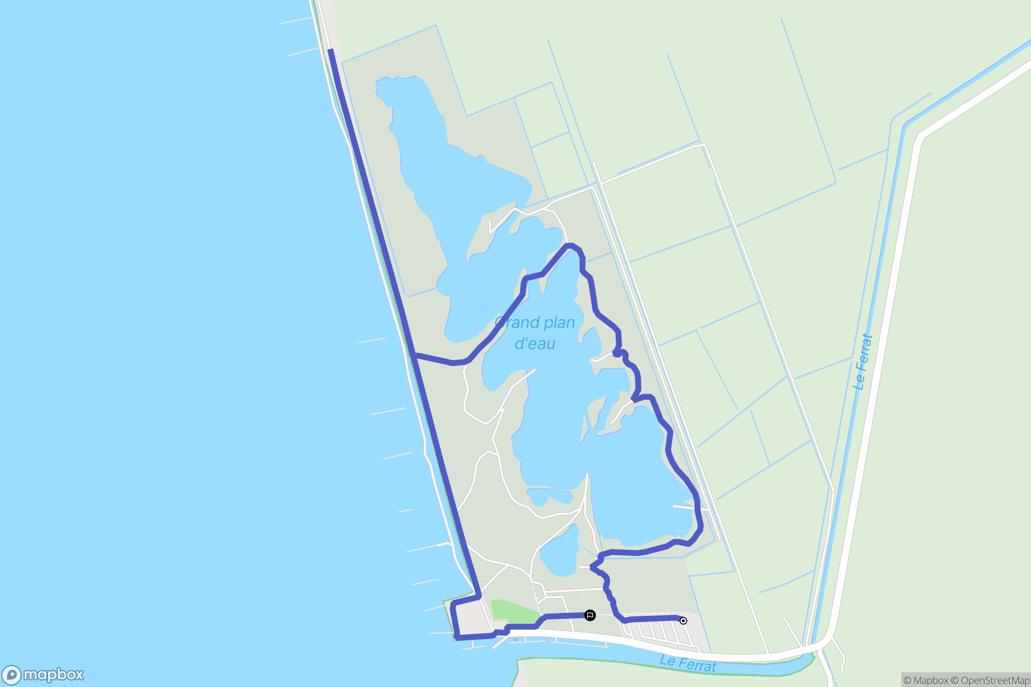 Saint-Sorlin-de-Conac : carte du parcours de randonnée - France