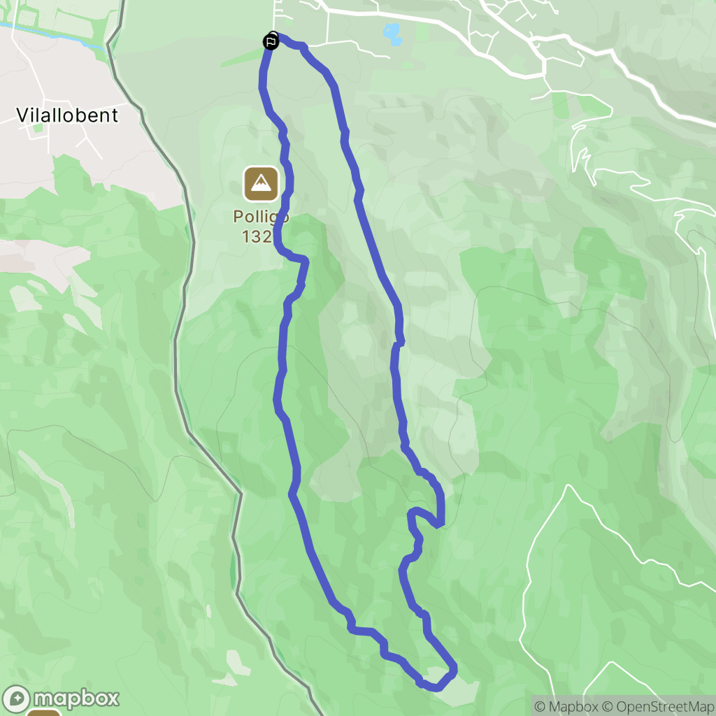 Palau-de-Cerdagne : carte du parcours de randonnée - France