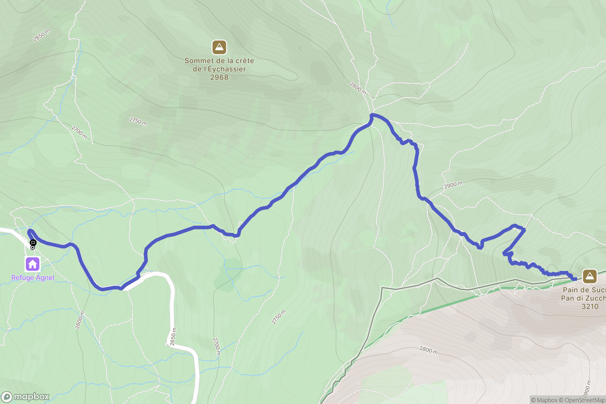Molines-en-Queyras: routekaart voor buitenactiviteiten - France