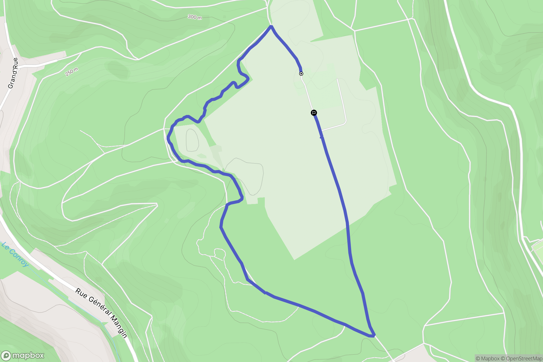 Moyeuvre-Grande : carte du parcours de randonnée - France