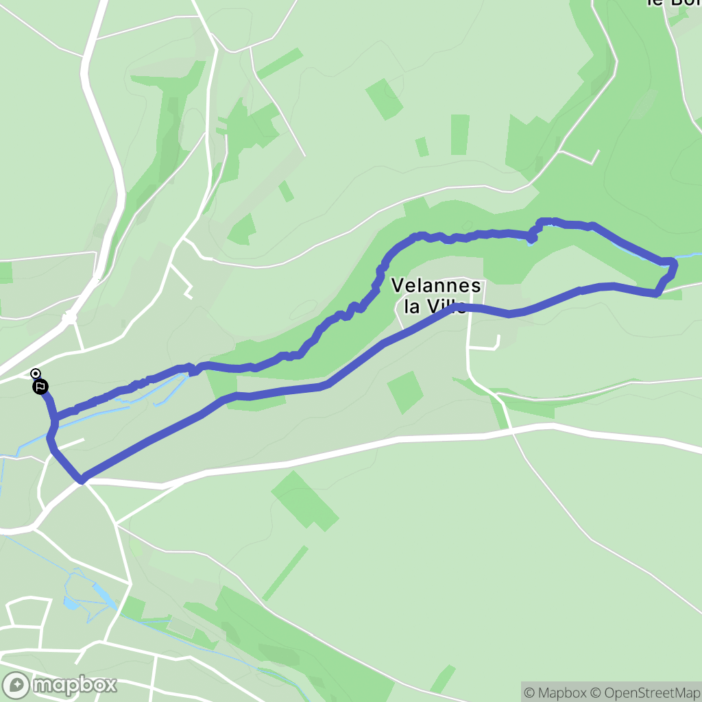 Magny-en-Vexin : carte du parcours de randonnée - France