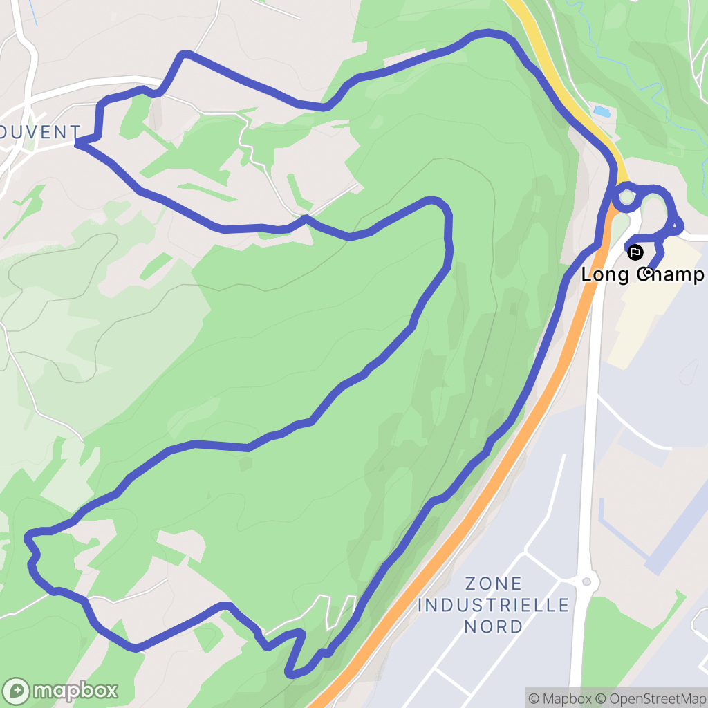 Arbent : carte du parcours de randonnée - France